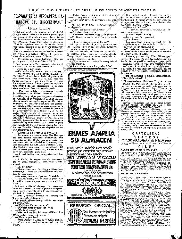 ABC SEVILLA 10-04-1969 página 69