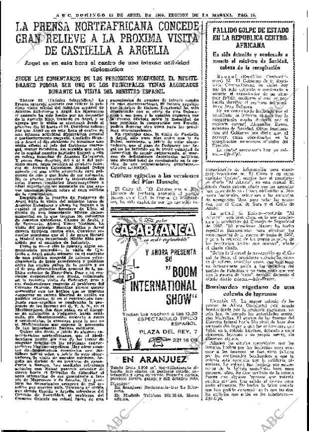 ABC MADRID 13-04-1969 página 25