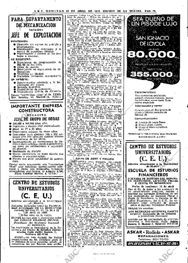 ABC MADRID 13-04-1969 página 89