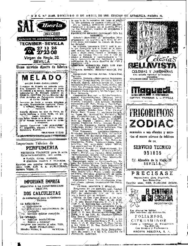 ABC SEVILLA 13-04-1969 página 72