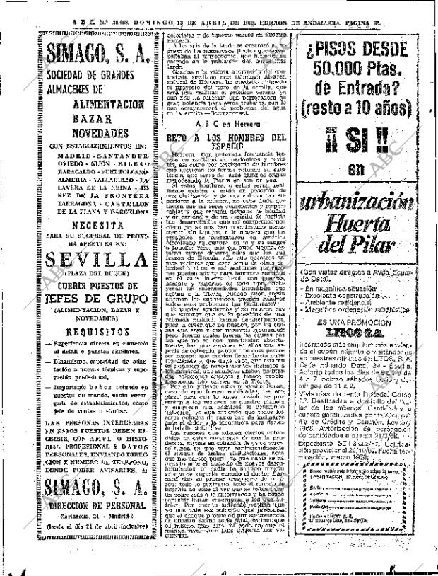 ABC SEVILLA 13-04-1969 página 82