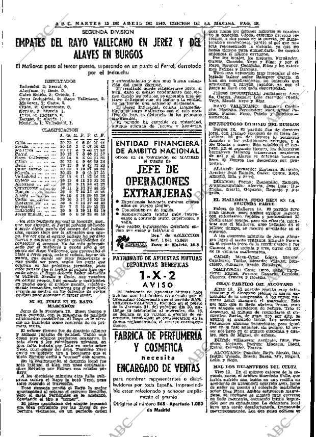 ABC MADRID 15-04-1969 página 70