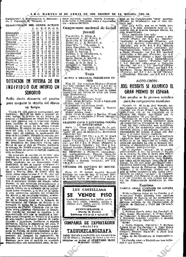 ABC MADRID 15-04-1969 página 72