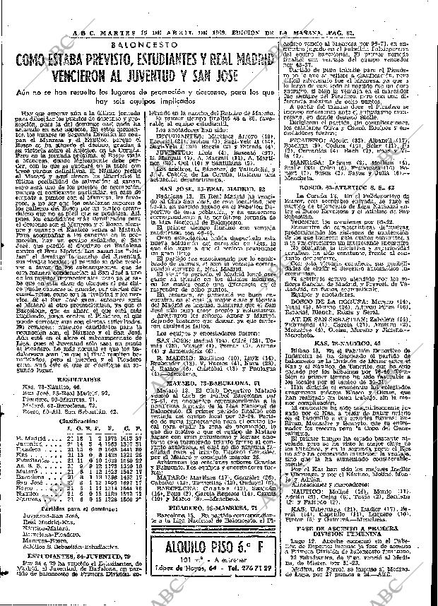 ABC MADRID 15-04-1969 página 74