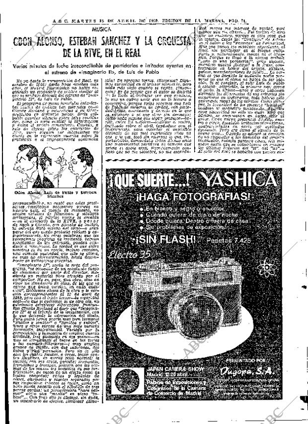 ABC MADRID 15-04-1969 página 83
