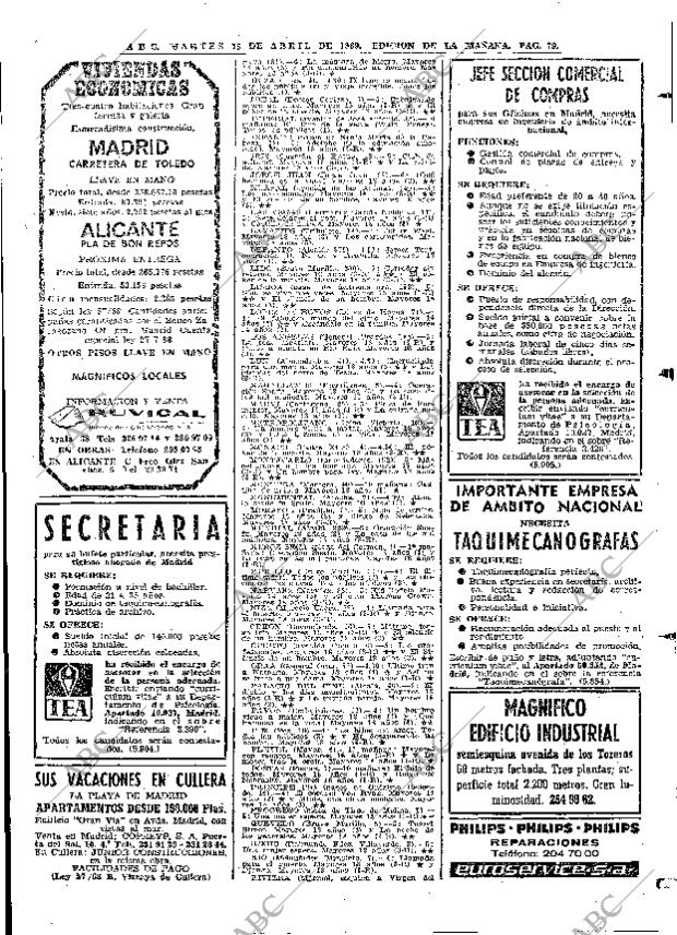 ABC MADRID 15-04-1969 página 91