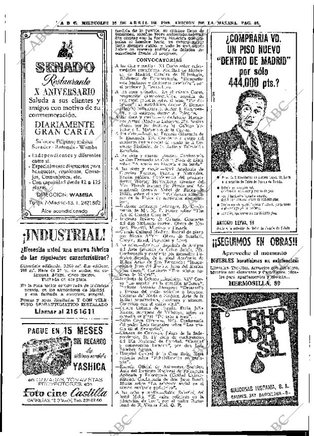 ABC MADRID 16-04-1969 página 56