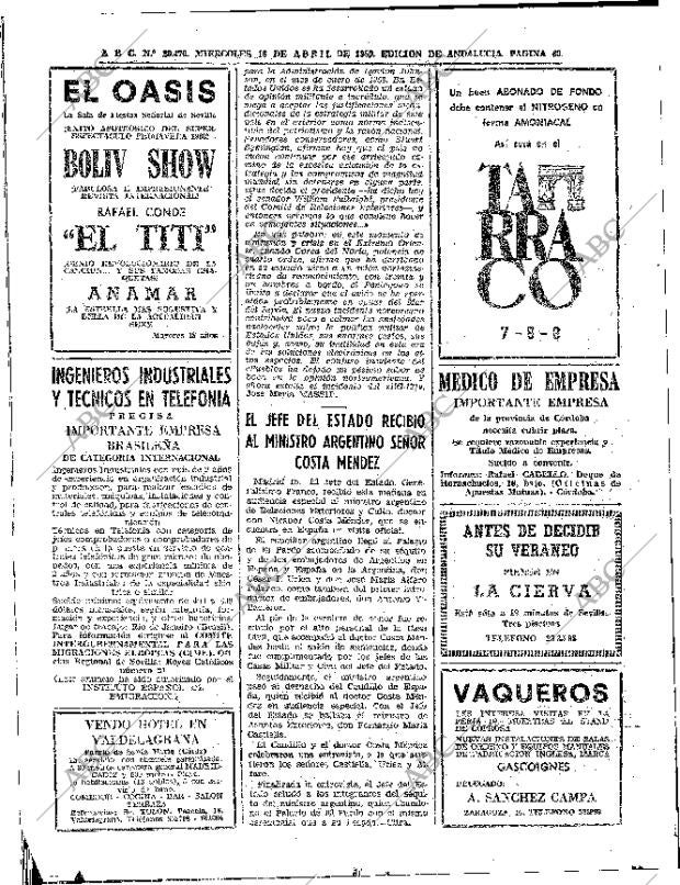 ABC SEVILLA 16-04-1969 página 40