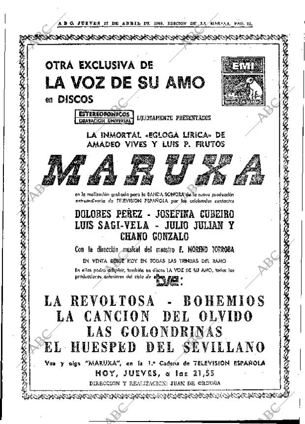 ABC MADRID 17-04-1969 página 98