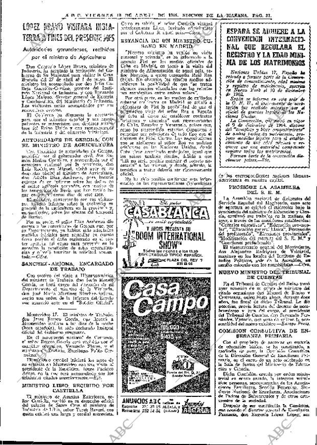 ABC MADRID 18-04-1969 página 57