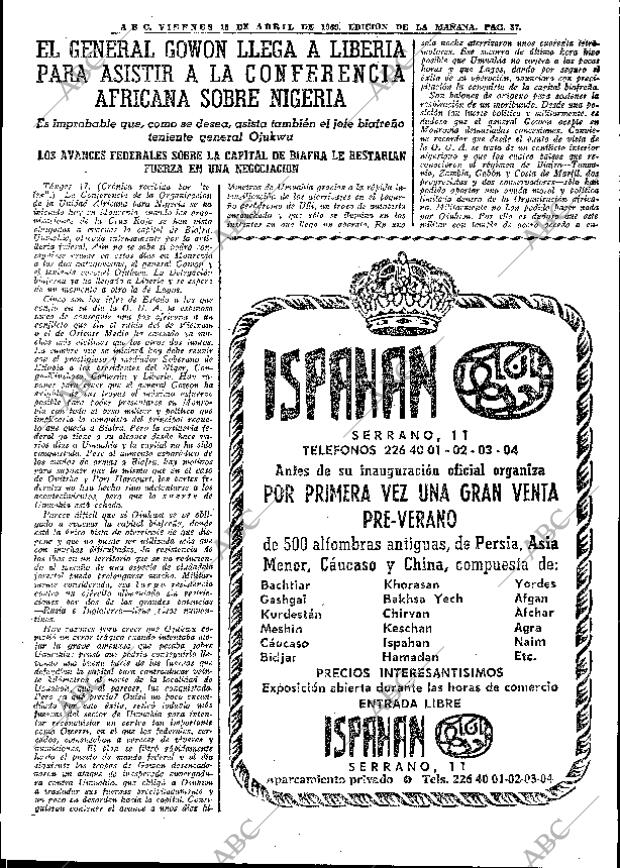 ABC MADRID 18-04-1969 página 63