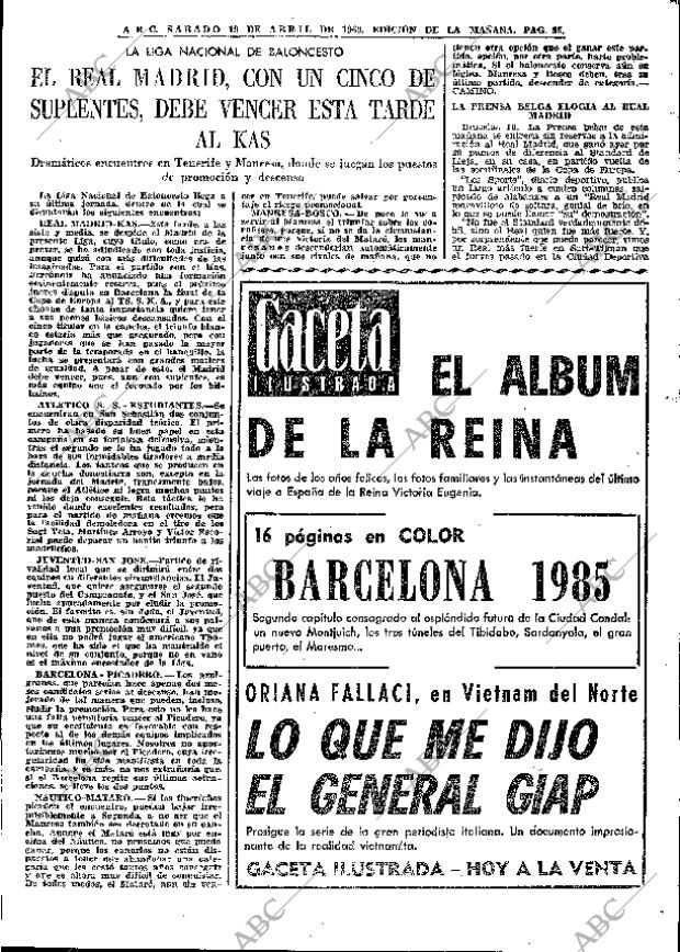 ABC MADRID 19-04-1969 página 115