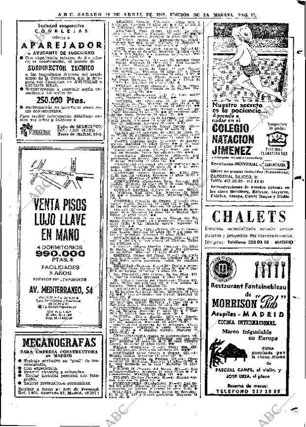 ABC MADRID 19-04-1969 página 127