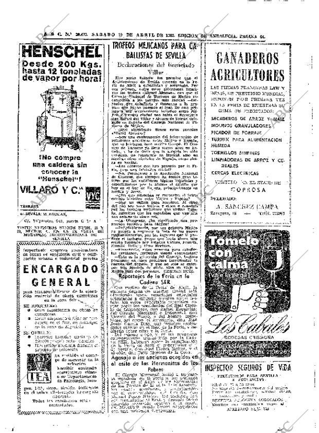 ABC SEVILLA 19-04-1969 página 44