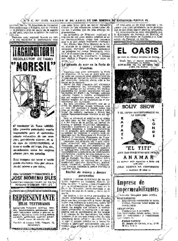 ABC SEVILLA 19-04-1969 página 46