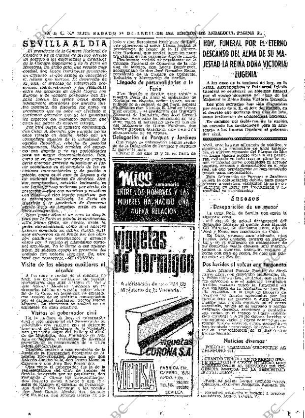 ABC SEVILLA 19-04-1969 página 61