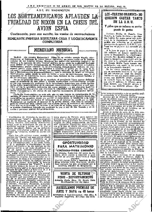 ABC MADRID 20-04-1969 página 33