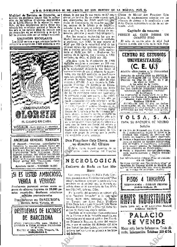 ABC MADRID 20-04-1969 página 56