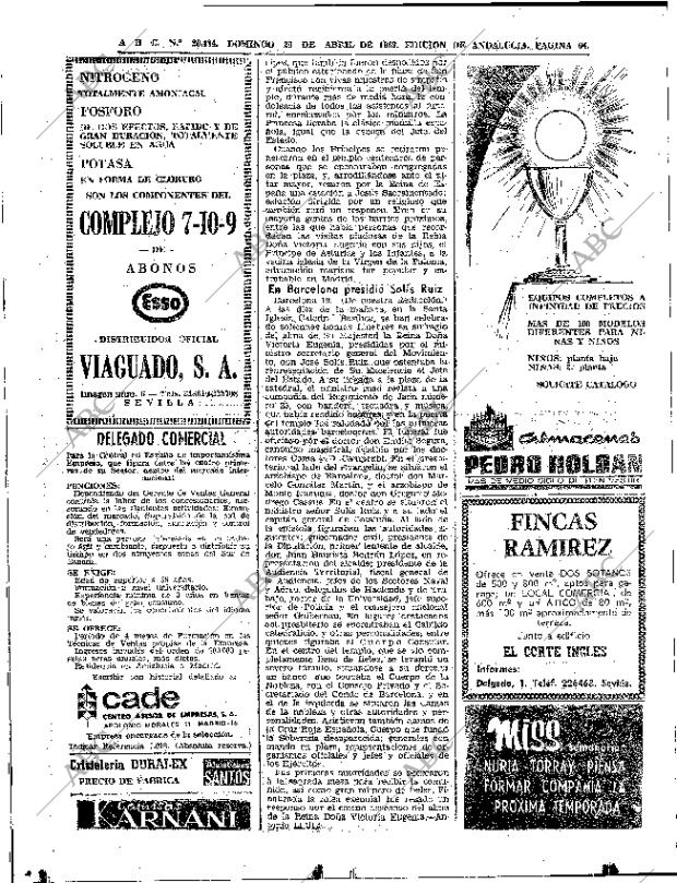 ABC SEVILLA 20-04-1969 página 58