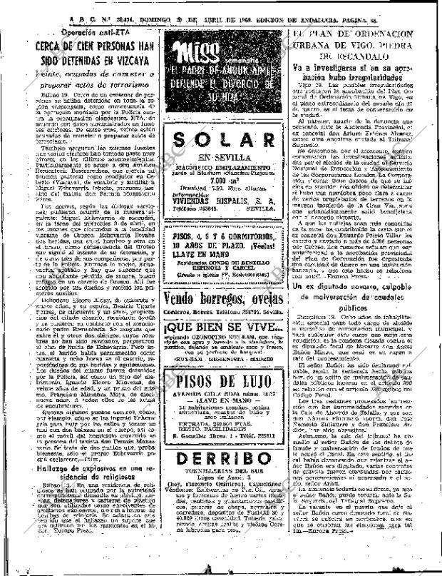 ABC SEVILLA 20-04-1969 página 62