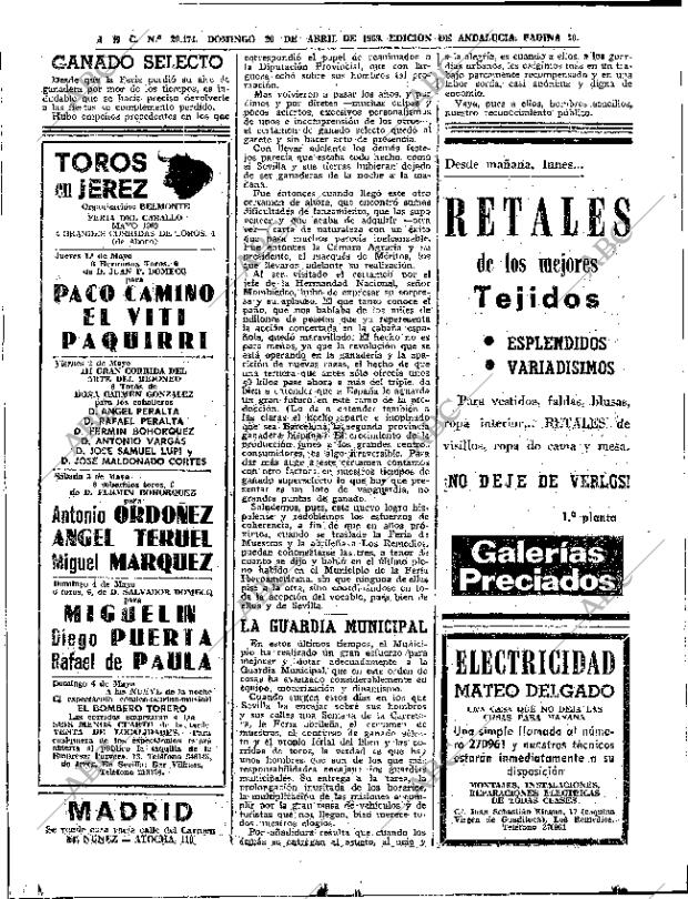 ABC SEVILLA 20-04-1969 página 64