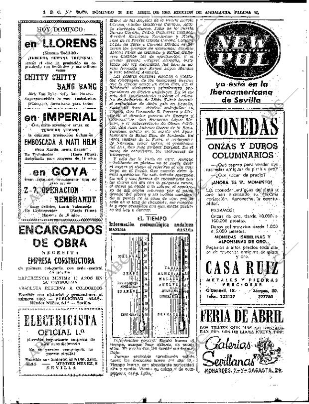 ABC SEVILLA 20-04-1969 página 66