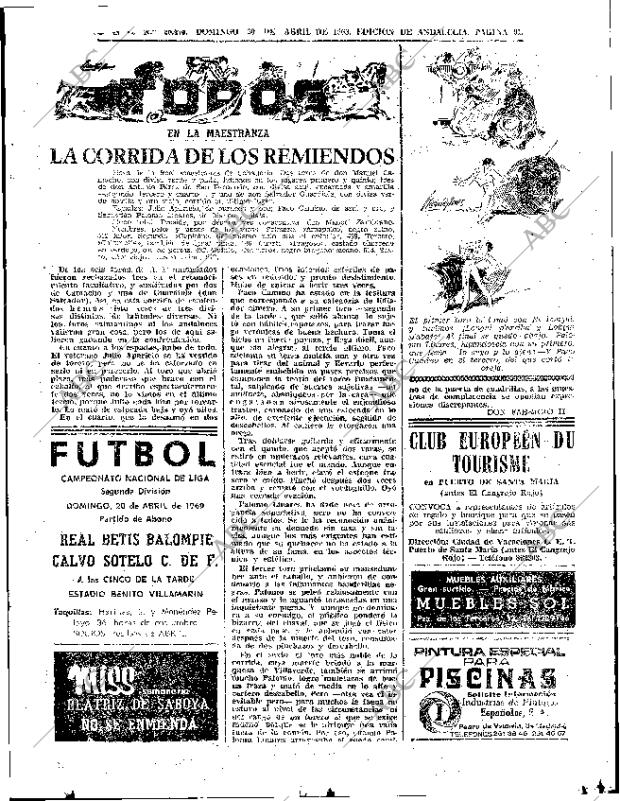 ABC SEVILLA 20-04-1969 página 83