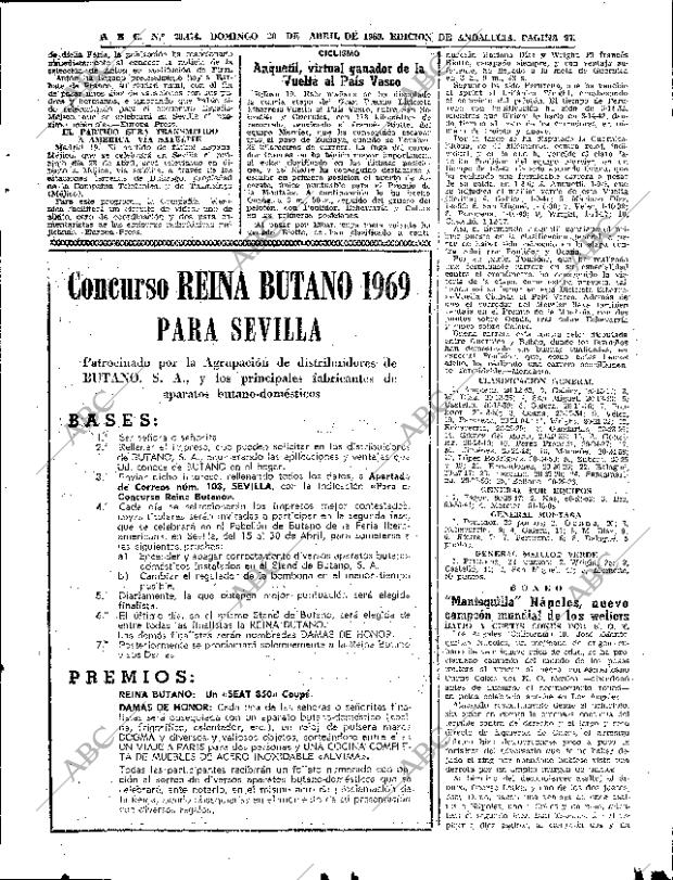 ABC SEVILLA 20-04-1969 página 89