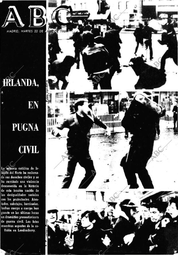 ABC MADRID 22-04-1969 página 1