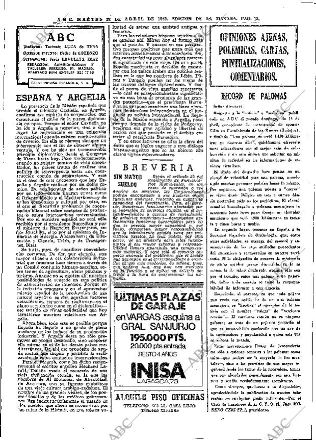 ABC MADRID 22-04-1969 página 32