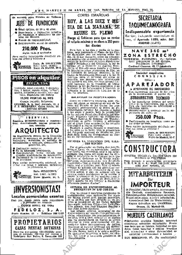 ABC MADRID 22-04-1969 página 40