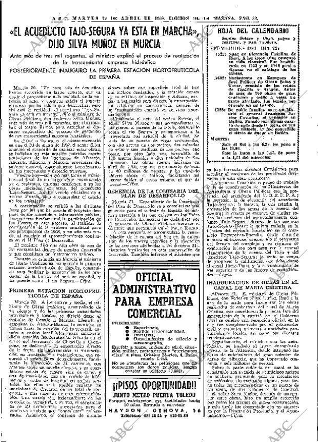 ABC MADRID 22-04-1969 página 47