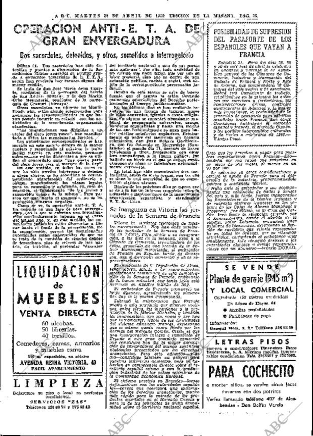 ABC MADRID 22-04-1969 página 49