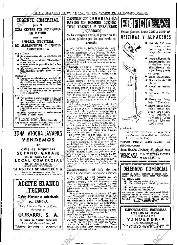 ABC MADRID 22-04-1969 página 50