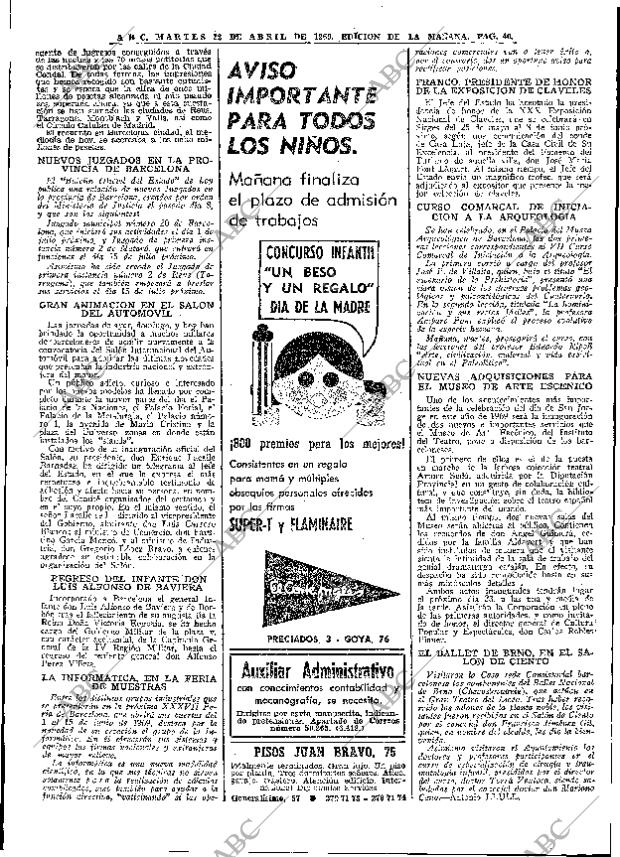 ABC MADRID 22-04-1969 página 54