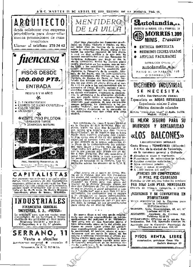 ABC MADRID 22-04-1969 página 58