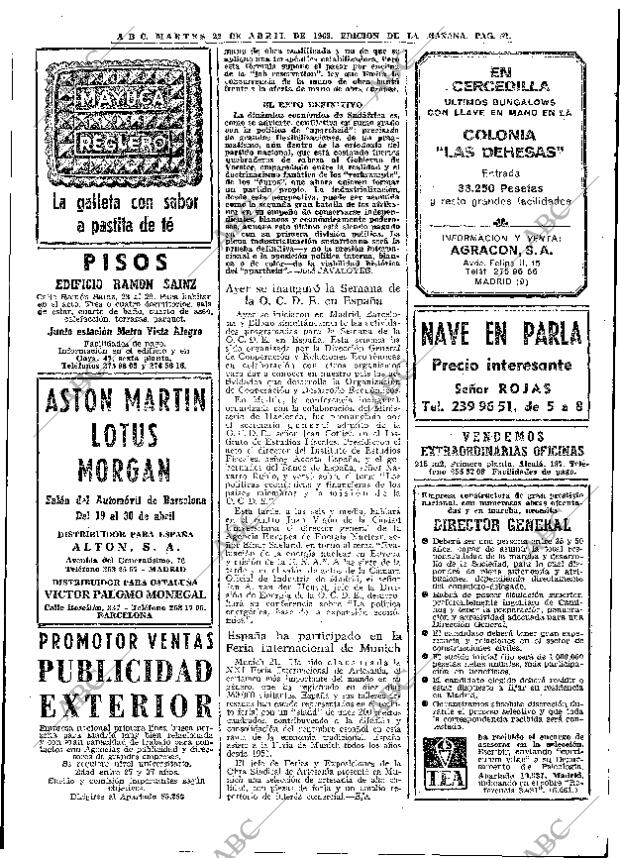 ABC MADRID 22-04-1969 página 66