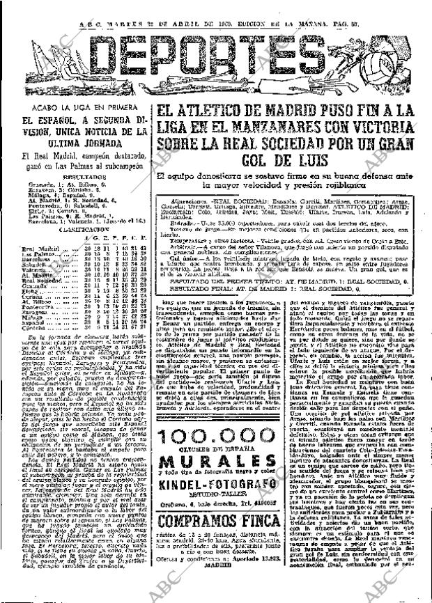 ABC MADRID 22-04-1969 página 71