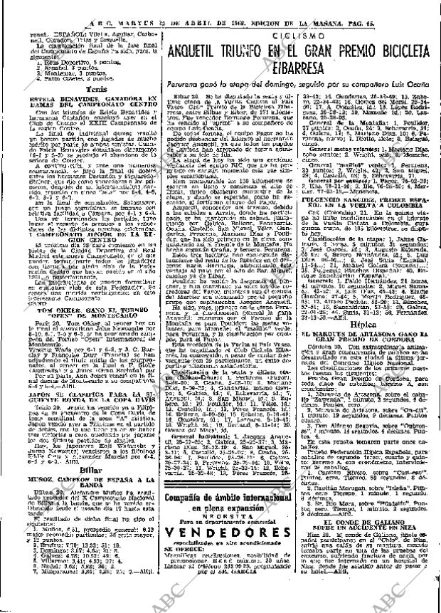 ABC MADRID 22-04-1969 página 79