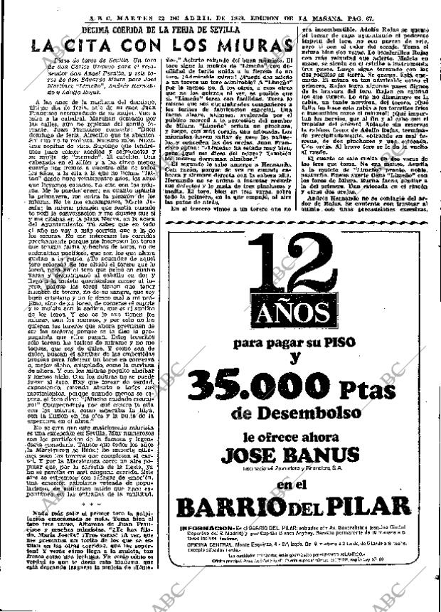 ABC MADRID 22-04-1969 página 81