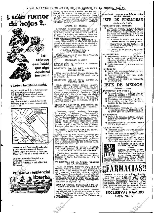 ABC MADRID 22-04-1969 página 86