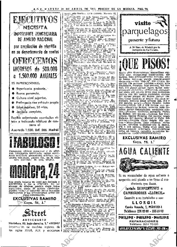 ABC MADRID 22-04-1969 página 93