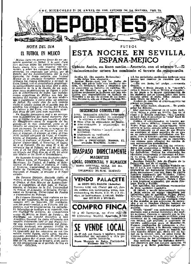 ABC MADRID 23-04-1969 página 105