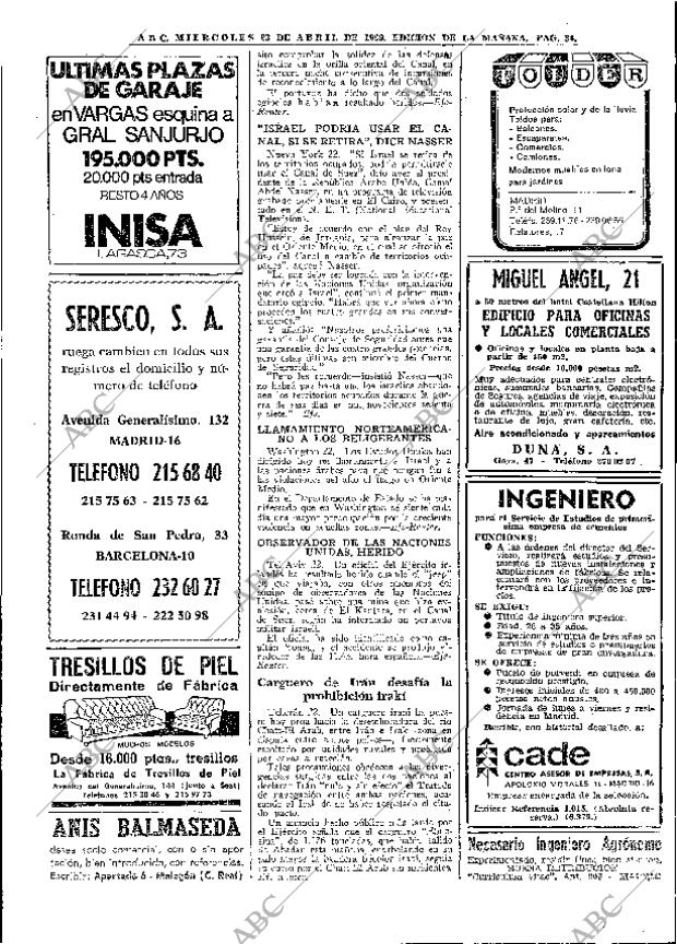 ABC MADRID 23-04-1969 página 60