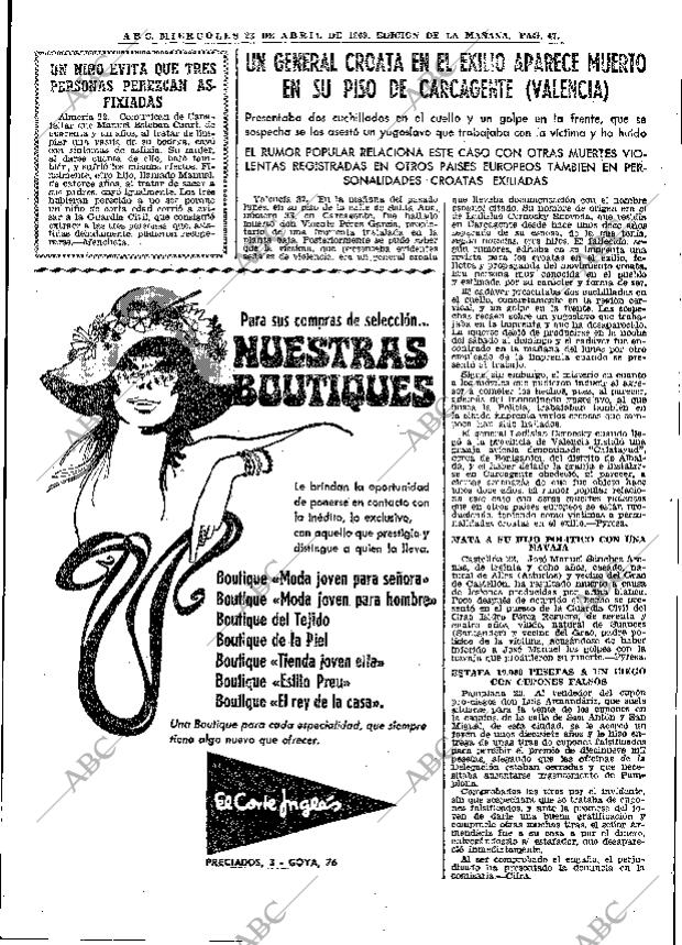 ABC MADRID 23-04-1969 página 73