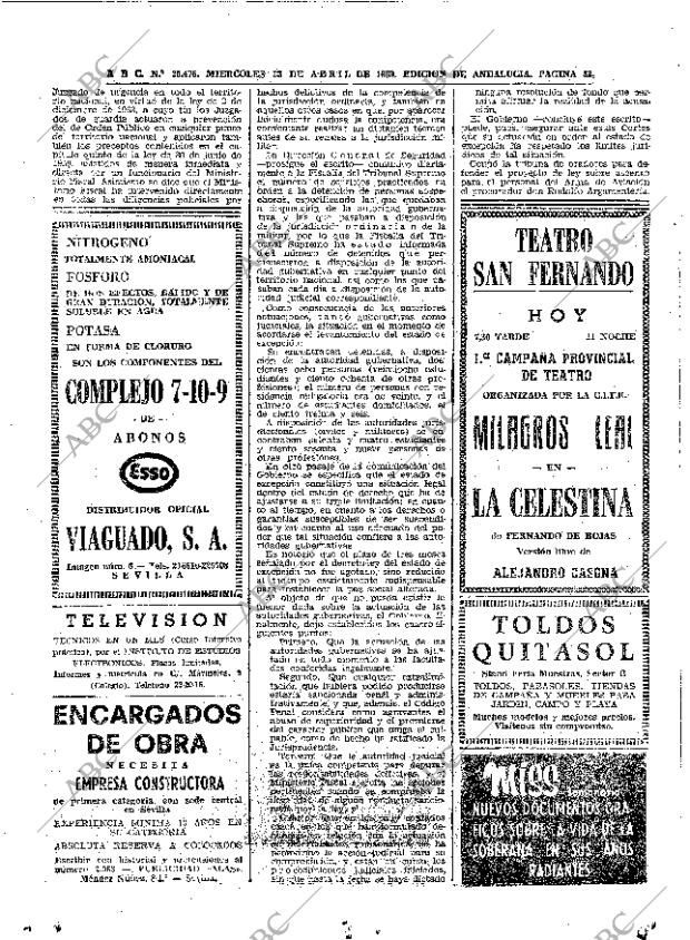 ABC SEVILLA 23-04-1969 página 32