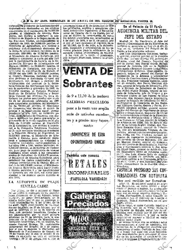 ABC SEVILLA 23-04-1969 página 38