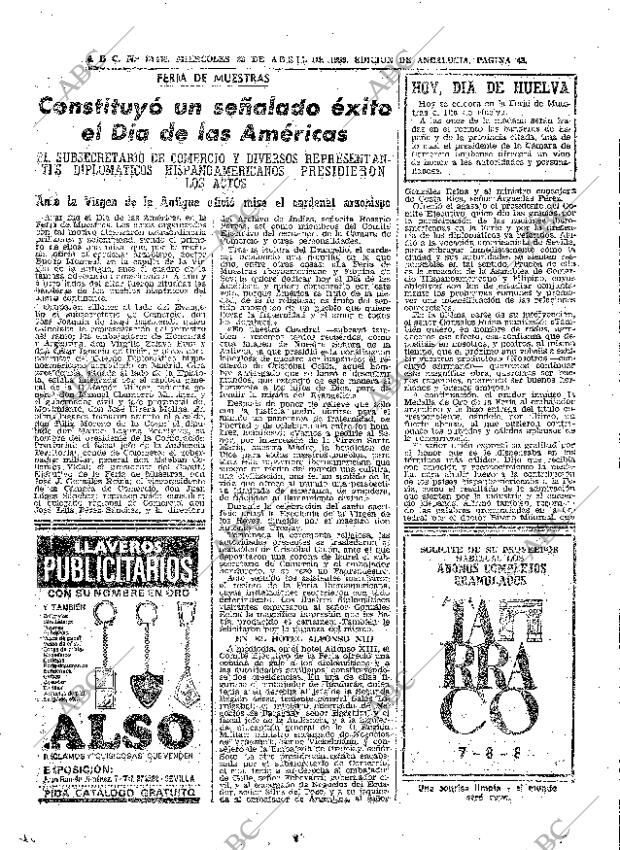 ABC SEVILLA 23-04-1969 página 43