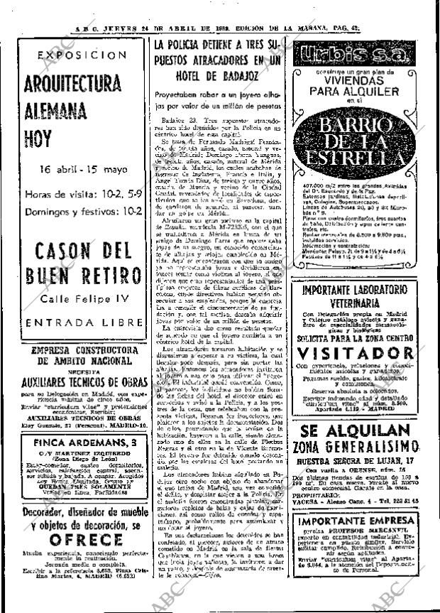 ABC MADRID 24-04-1969 página 64