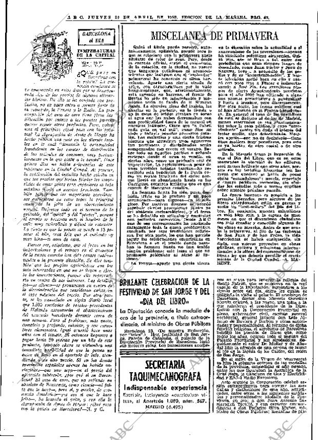 ABC MADRID 24-04-1969 página 71